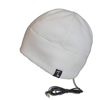 Tooks POLARCAP Fleece Headphone Beanie With Built-in Removable Headphones - COLOR: WINTER WHITE