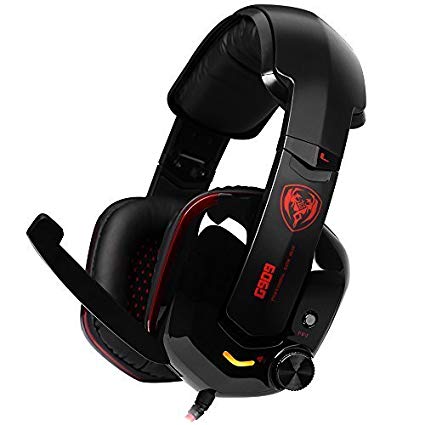 Somic G909 Virtual 7.1 Surround Sound VIB Vibration Extreme Bass Pro USB Gaming Headphone Headset with Microphone-Black