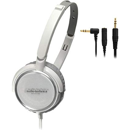 Audio Technica ATH-FC700A Portable Headphones with 40mm Neodymium Drivers, White