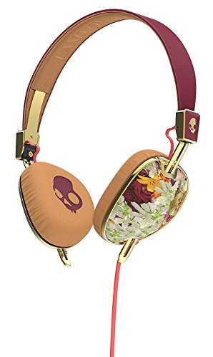 Skullcandy Knockout Headphone - Women's Floral/Burgundy/Rose Gold, One Size