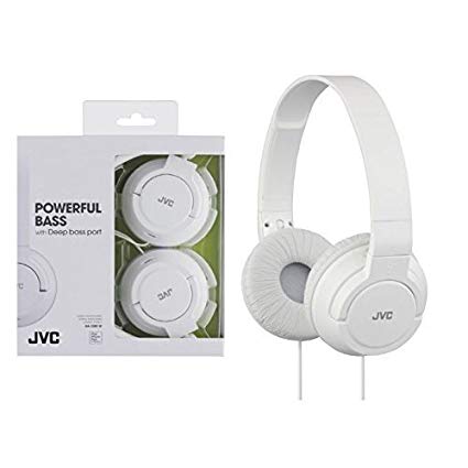 JVC HAS180W The Amazing On-Ear Headphones, White