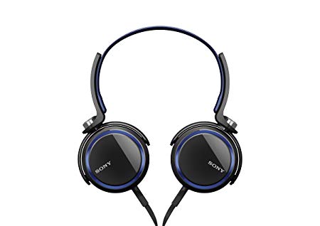 Sony MDRXB400/BLU Extra Bass Over The Head 30 mm Driver Headphone, Blue