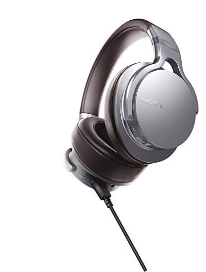 Sony MDR1ADAC/S Premium Hi-Res DAC/Amplifier-Integrated Headphones, Silver