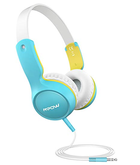 Mpow Kids Headphones, Wired On-Ear Headphone, 3-level Volume Control & 85dB Volume Limited for Protection, Comfy Design, 3.5mm Audio Jack, Safe Food Grade Material, Children Headphones for Kids