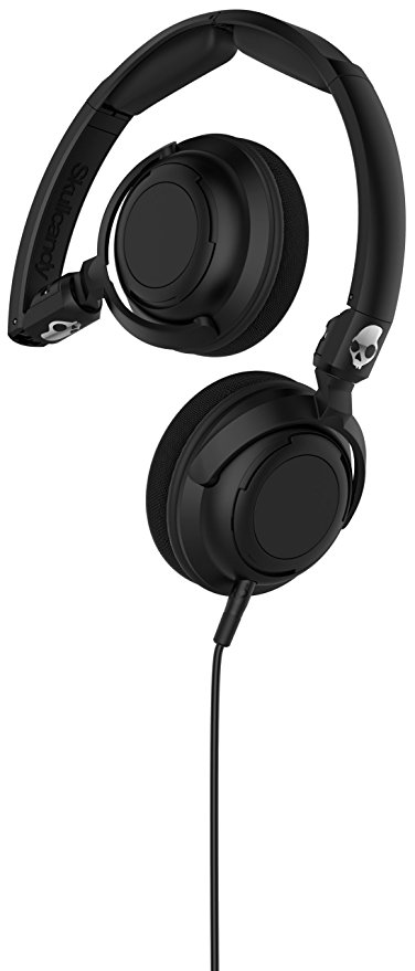 Skullcandy Lowrider Headphones with Rotating Earcups, Supreme Sound Tuning, All Day Comfort, and Built-In Mic; Perfect for Active Lifestyles and Easy Listening, Black