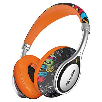 Bluedio A2 (Air) Lightweight Stylish Stereo Wireless Bluetooth Headphones with Mic (Doodle)