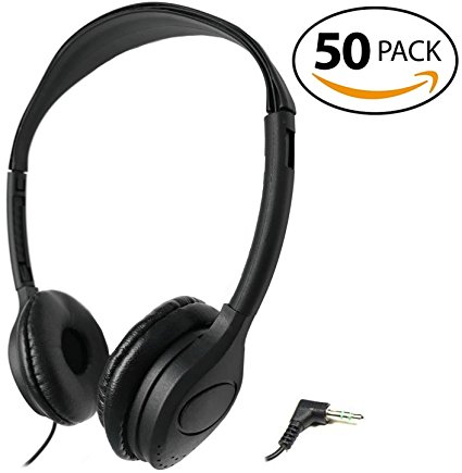 SmithOutlet 50 Pack Over the Head Low Cost Headphones in Bulk