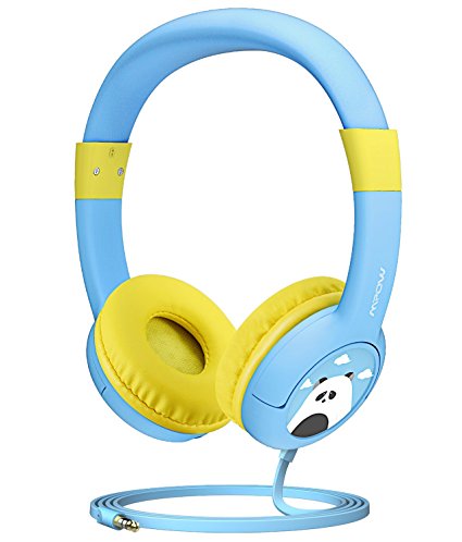 Mpow Kids Headphones with 85dB Volume Limited Hearing Protection & Music Sharing Function, Kids Friendly Safe Food Grade Material, Tangle-Free Cord, Wired On-Ear Headphones for Children Toddler Baby