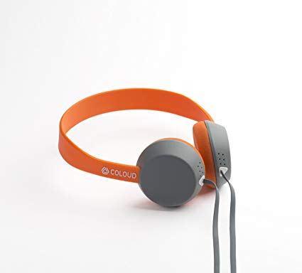 Coloud Knock On-Ear Headphones, Grey/Orange (4090643)