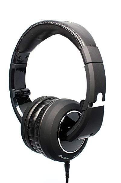 The Sessions Professional Closed-Back Studio Headphones by CAD Audio - Black