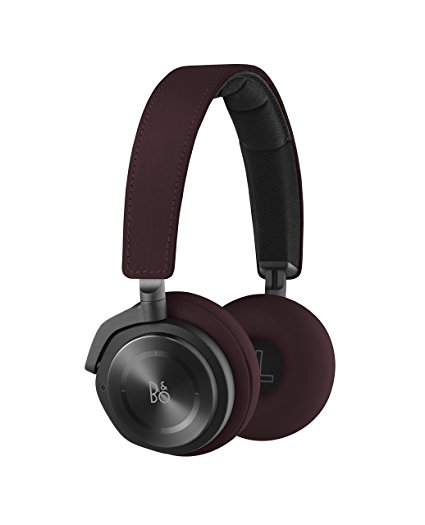 B&O Play by Bang & Olufsen Beoplay H8 Wireless On-Ear Headphone with Active Noise Cancelling, Deep Red