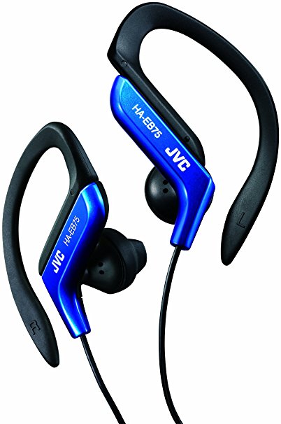 Jvc Ha-Eb75-Ae Sports Headphone With Adjustable Clip - Blue