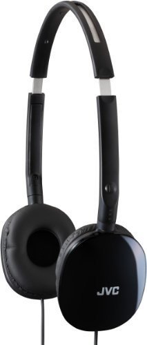 JVC HAS160B FLATS Lightweight Headband Headphones (Black)