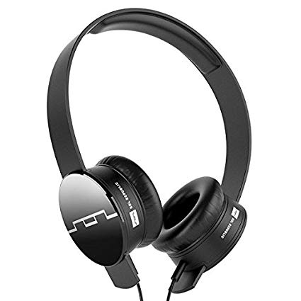 SOL REPUBLIC 1211-01 Tracks On-Ear Interchangeable Headphones with 3-Button Mic and Music Control - Black