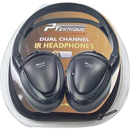 Performance Teknique ICBM-932 Car A/B Switch Dual Channel IR headphones w/ Carry Case