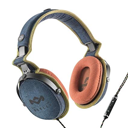 House of Marley EM-JH063-BD Rise Up Blue Denim On-Ear Headphones