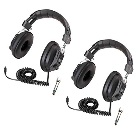 Califone 3068AV Switchable Stereo/Mono Headphones 2-Pack Bundle