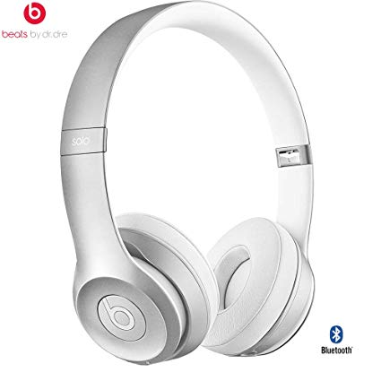 Beats By Dre Solo2 Wireless On-Ear Headphone, MHNM2ZM/A - (Certified Refurbished) (Silver)