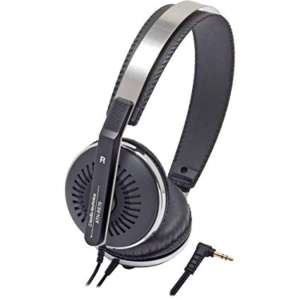 Audio Technica ATH-RE70BK Classic Retro Style On-Ear Headphones, Black