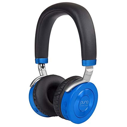 Puro Sound Labs JuniorJams, Premium Wireless Volume Limited Kids Headphones with Bluetooth Connectivity, Daisy Chain Sharing and 22-Hours of Battery Life (Blue)