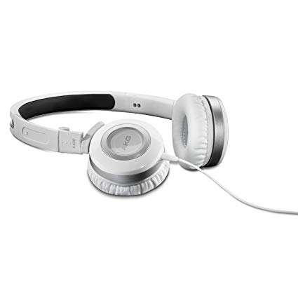 AKG K430WHT Foldable Mini Headphones, White