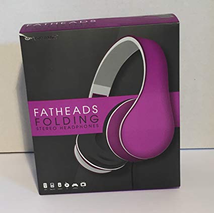 Live Love Music Fatheads Folding Stereo Headphones