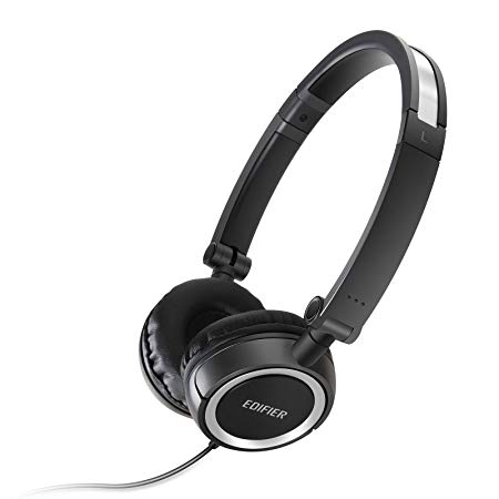 Edifier H650 Hi-Fi On-Ear Headphones - Noise-isolating Foldable and Lightweight Headphone - Fit Adults and Kids - Black