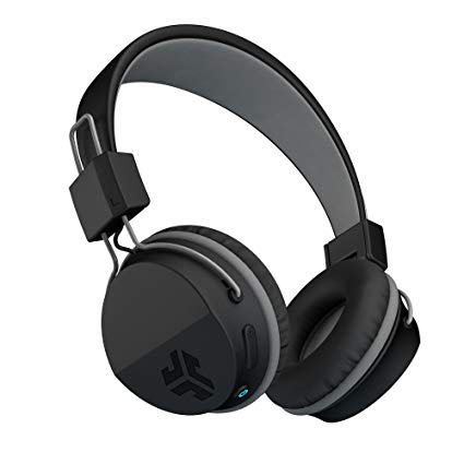 JLab Audio Neon Bluetooth Folding On Ear Headphones - Black - 13 Hour Bluetooth Playtime 40mm neodymium drivers C3 Sound (Crystal Clear Clarity)