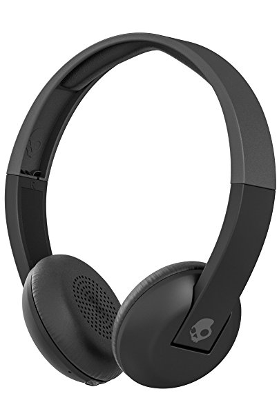 Skullcandy Uproar Bluetooth Wireless On-Ear Headphones with Built-In Microphone and Remote, 10-Hour Rechargeable Battery, Soft Synthetic Leather Ear Pillows for Comfort, Black