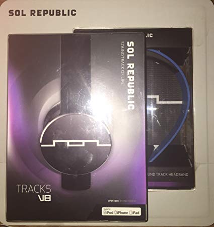 SOL REPUBLIC Tracks V8 On-Ear Headphones - Blue