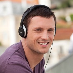 OE2 headphones are lightweight and comfortable for hours of on-the-go listening.